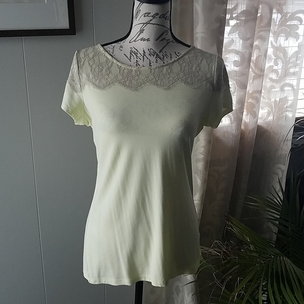 NWOT The Limited Top. Bright yellow.